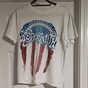 Aerosmith 2012 Concert Tee White Graphic T-Shirt for Men